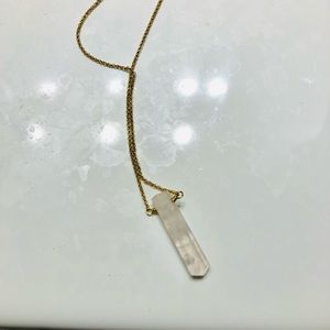 Rose Quartz Pendant necklace- NWT moonstone spiritual